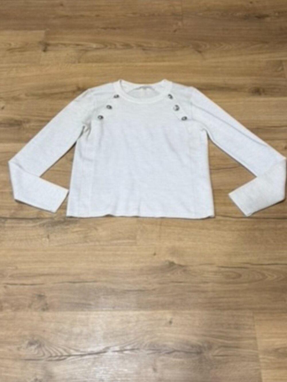 Veronica Beard Long Sleeve Crew Neck Shirt Women's Size S 100% Wool Sweater